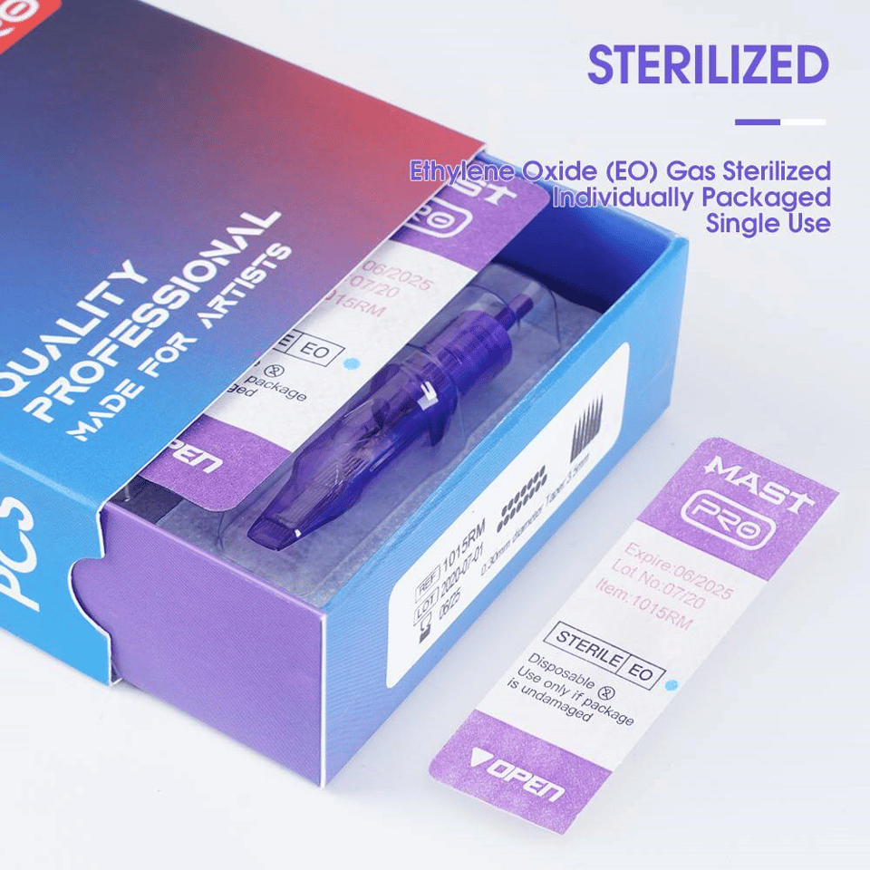 Mast Pro 0801 1RL Long Taper Kartuş Dövme İğnesi 20 Adet