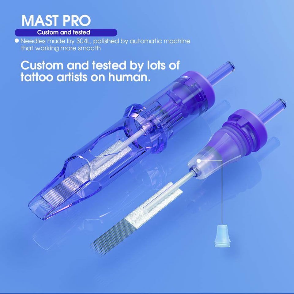 Mast Pro 0801 1RL Long Taper Kartuş Dövme İğnesi 20 Adet