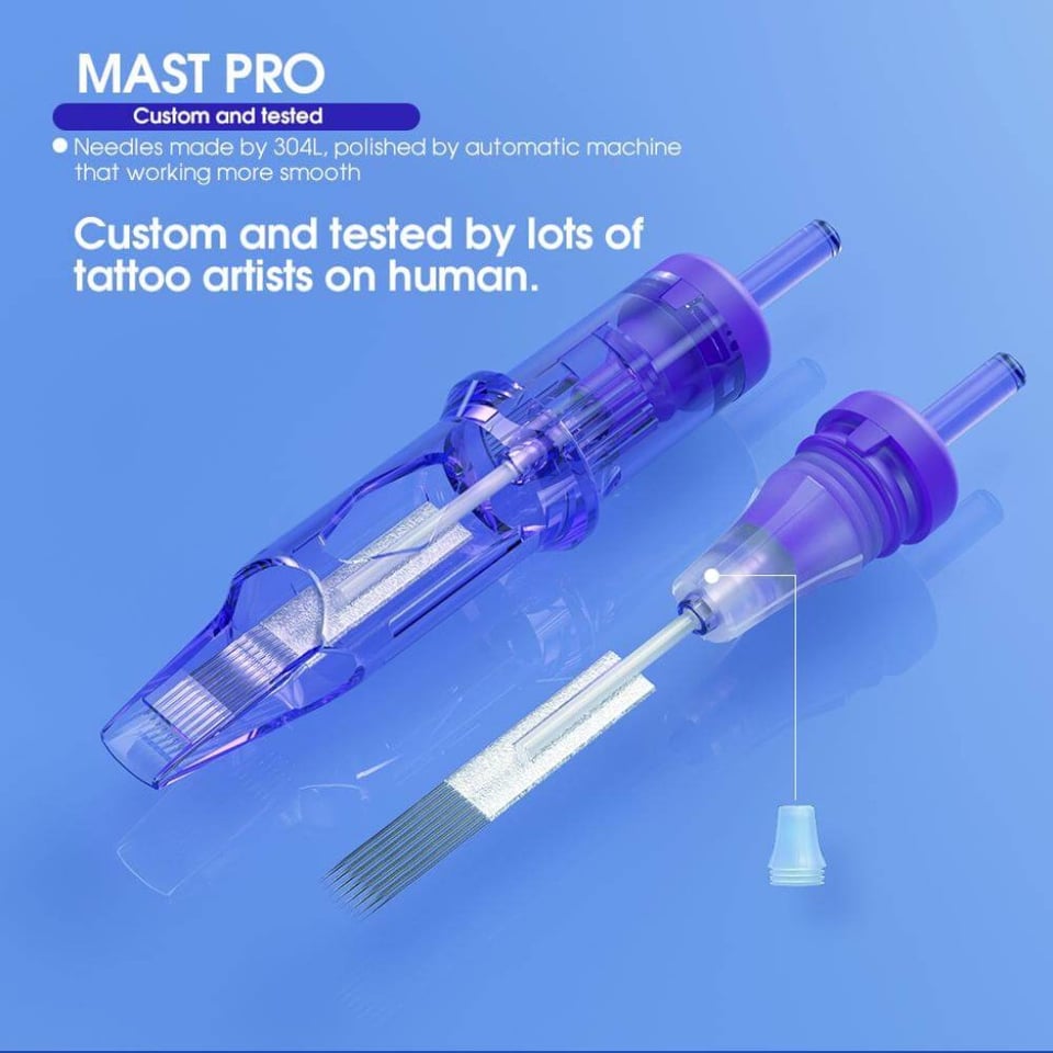 Mast Pro 1201RL 1RL Long Taper Kartuş Dövme İğnesi 20 Adet
