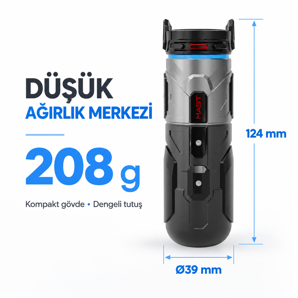 Mast Racer Pro Armor Edition Black 4.2mm Stroke Kablosuz Dövme Makinesi - Siyah