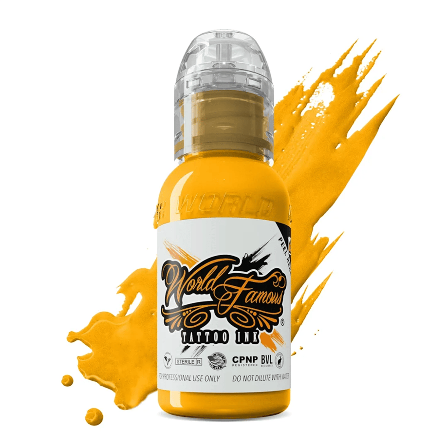Michaelangelo Yellow - World Famous Ink Dövme Boyası - 1/2oz/15ml