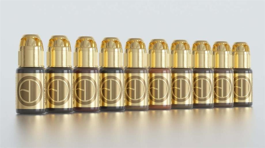 Perma Blend - Brow Daddy Gold Collection - 10'lu Kalıcı Makyaj Boya Seti - 15 ml