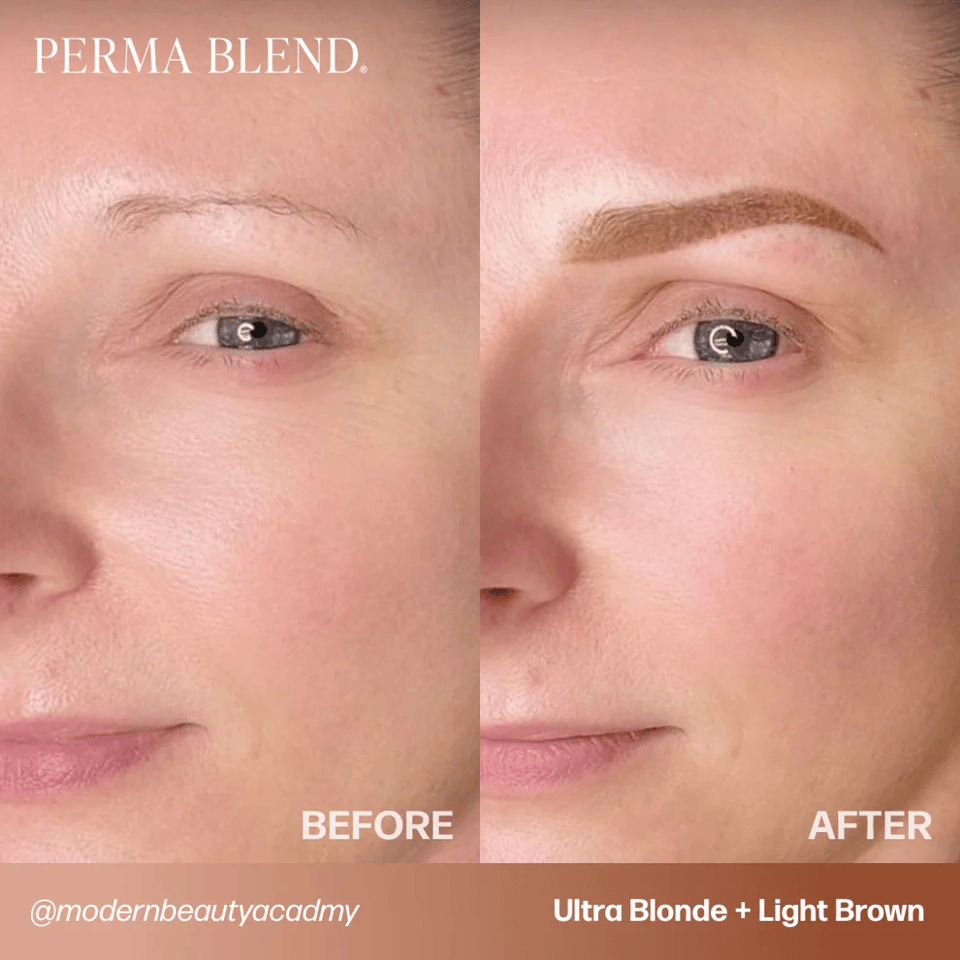 Perma Blend Light Brown Sıcak Açık Kahve Kalıcı Makyaj Kaş Pigmenti 15ml