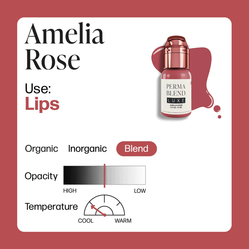 Perma Blend Luxe Amelia Rose Kalıcı Makyaj Dudak Pigmenti 15ml