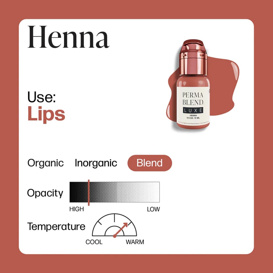 Perma Blend Luxe Henna Kalıcı Makyaj Dudak Pigmenti 15ml