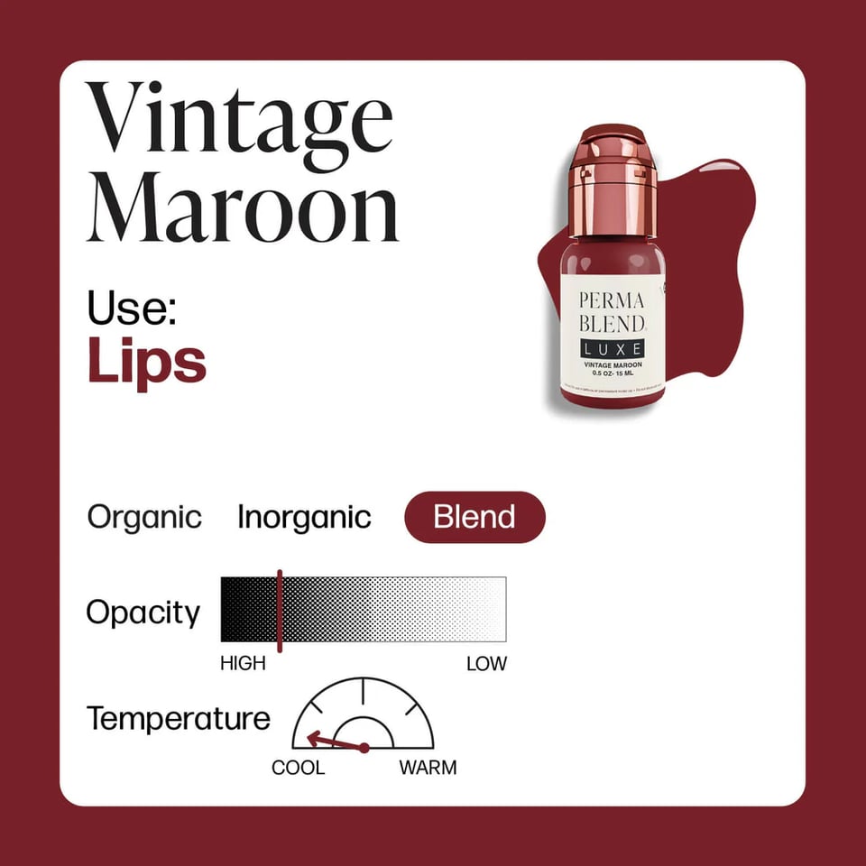 Perma Blend Luxe Vintage Maroon Kalıcı Makyaj Dudak Pigmenti 15ml