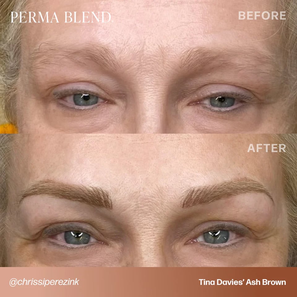 Perma Blend Tina Davies Ash Brown Küllü Orta Kahve Kaş Pigmenti 15ml