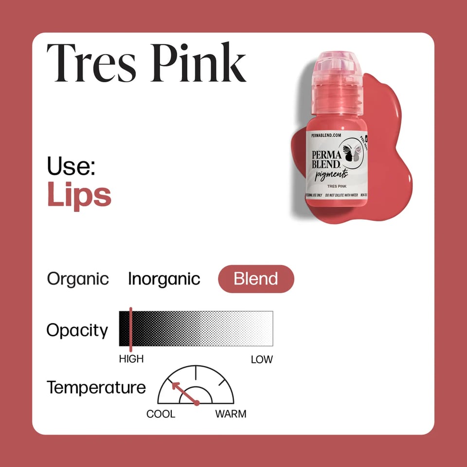 Perma Blend Tres Pink Kalıcı Makyaj Dudak Pigmenti 15ml