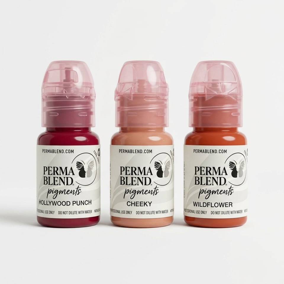 Perma Blend Vava Voom Lip Kit 3'lü Kalıcı Makyaj Dudak Pigmenti Seti 3x15ml