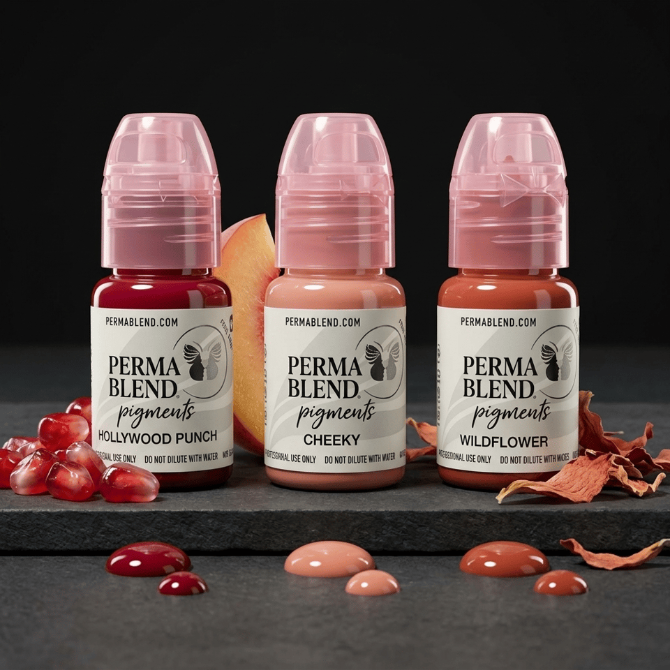 Perma Blend Vava Voom Lip Kit 3'lü Kalıcı Makyaj Dudak Pigmenti Seti 3x15ml