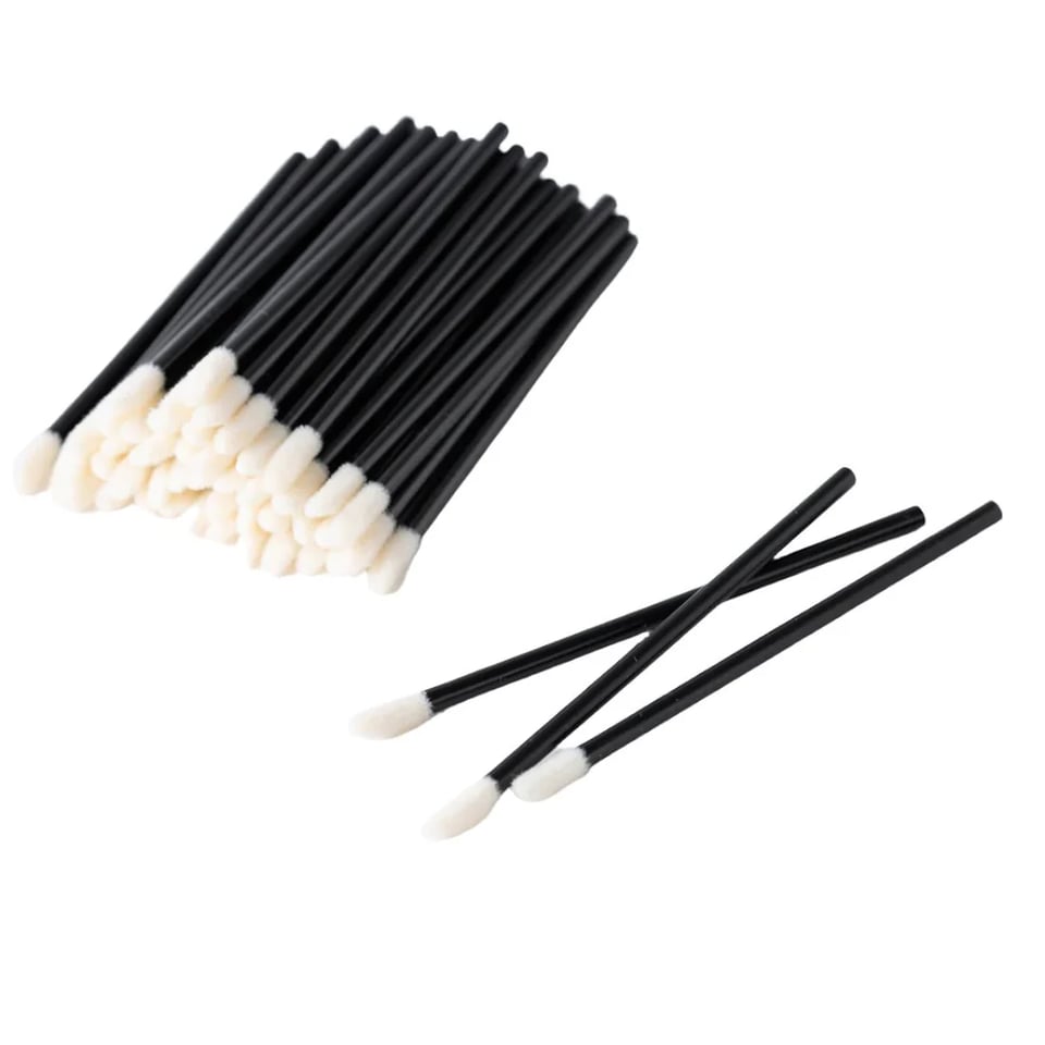 POPU Disposable Lip Brush Black 50 Adet