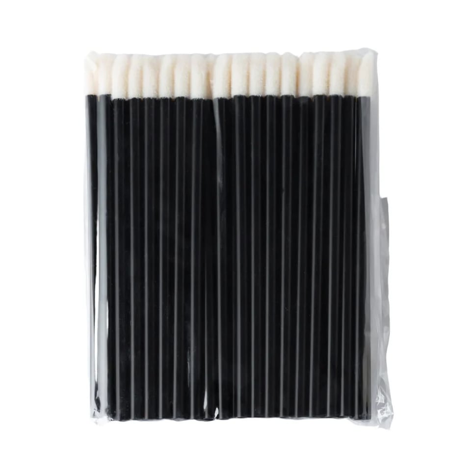 POPU Disposable Lip Brush Black 50 Adet