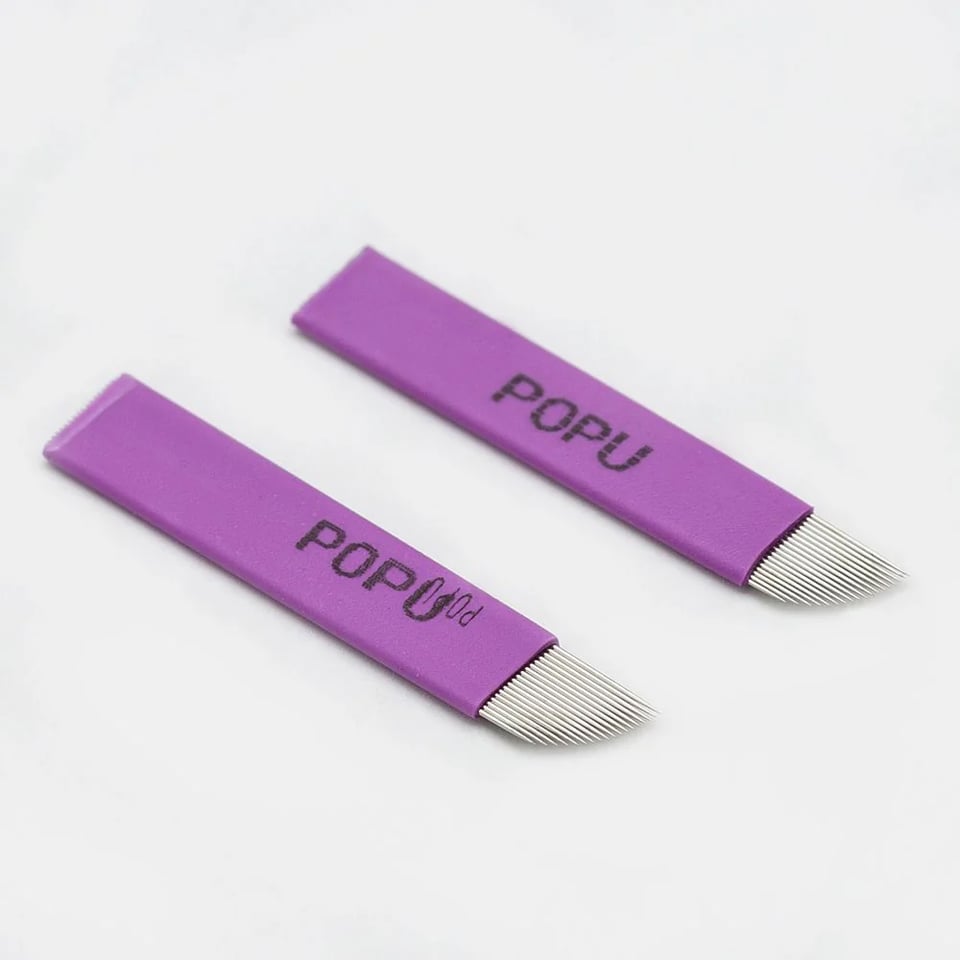 POPU Microblading İğnesi 14 PW Flat 0.25mm