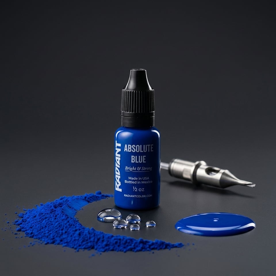 Radiant Colors Absolute Blue Mavi Dövme Boyası 0,5oz - 15ml