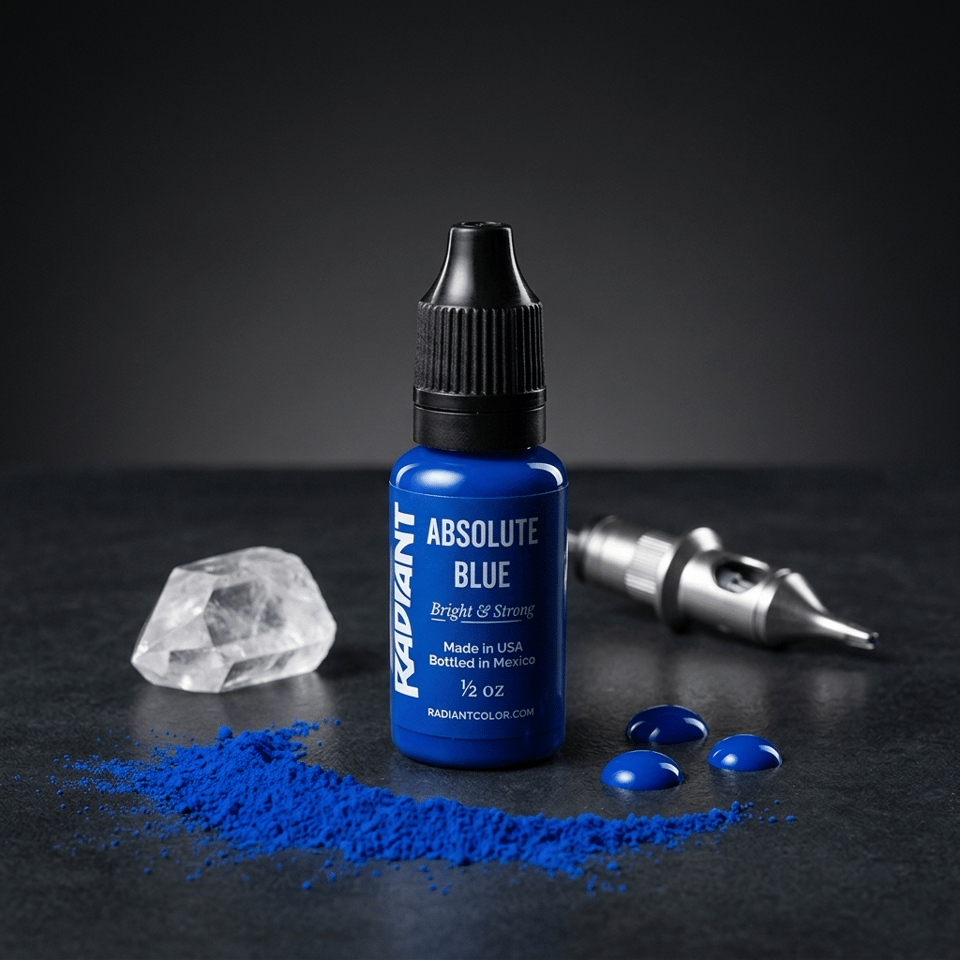 Radiant Colors Absolute Blue Mavi Dövme Boyası 0,5oz - 15ml