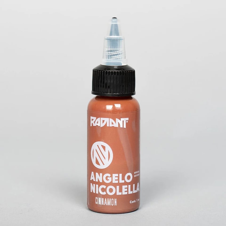 Radiant Colors Angelo Nicolella Cinnamon Kahverengi Dövme Boyası 1oz - 30ml