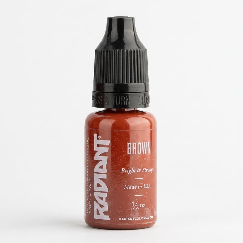 Radiant Colors Brown Kahverengi Dövme Boyası 0,5oz - 15ml