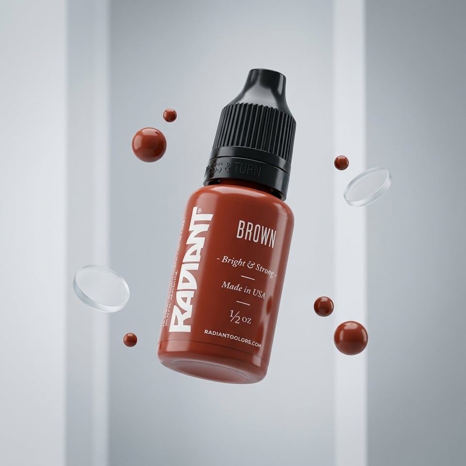 Radiant Colors Brown Kahverengi Dövme Boyası 0,5oz - 15ml