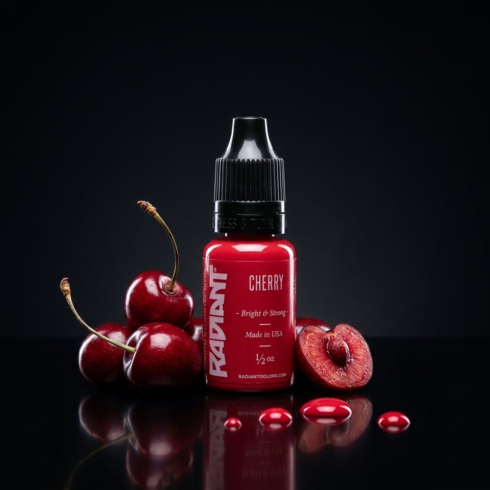 Radiant Colors Cherry Kiraz Kırmızısı Dövme Boyası 0,5oz - 15ml