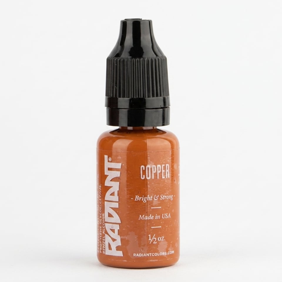 Radiant Colors Copper Bakır Tonlu Kahverengi Dövme Boyası 0,5oz - 15ml