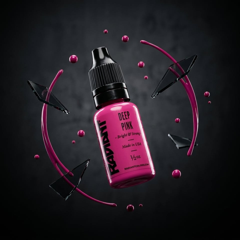 Radiant Colors Deep Pink Koyu Pembe Dövme Boyası 1/2oz - 15ml