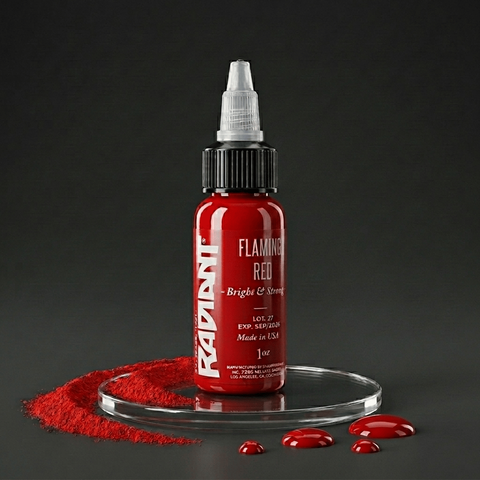 Radiant Colors Flaming Red Kırmızı Dövme Boyası 1oz - 30ml