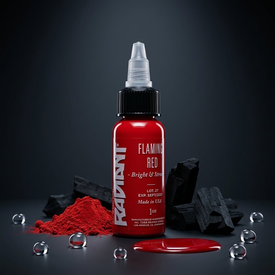Radiant Colors Flaming Red Kırmızı Dövme Boyası 1oz - 30ml