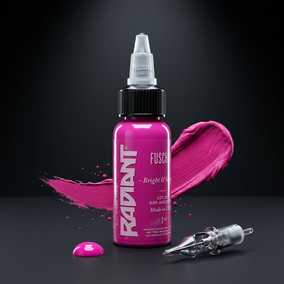 Radiant Colors Fuschia Fuşya Dövme Boyası 1oz - 30ml