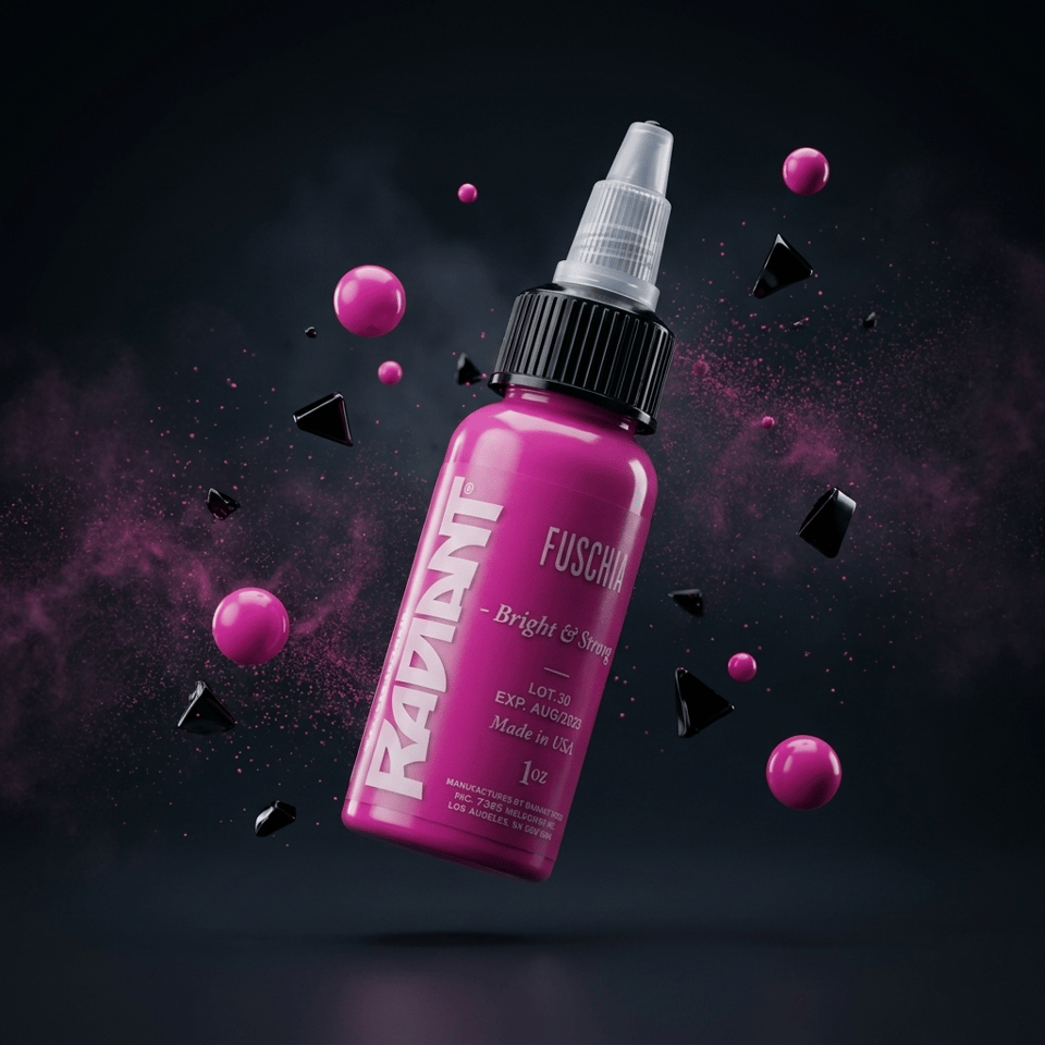 Radiant Colors Fuschia Fuşya Dövme Boyası 1oz - 30ml