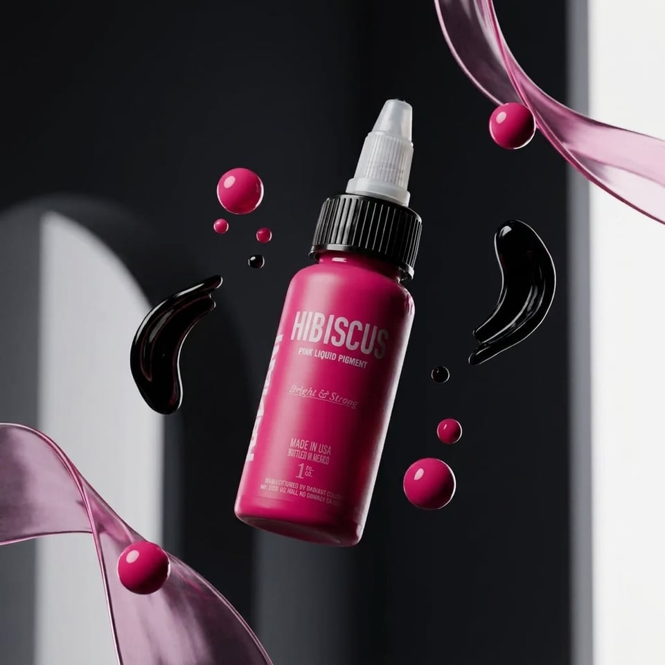 Radiant Colors Hibiscus Pembe Dövme Boyası 1oz - 30ml