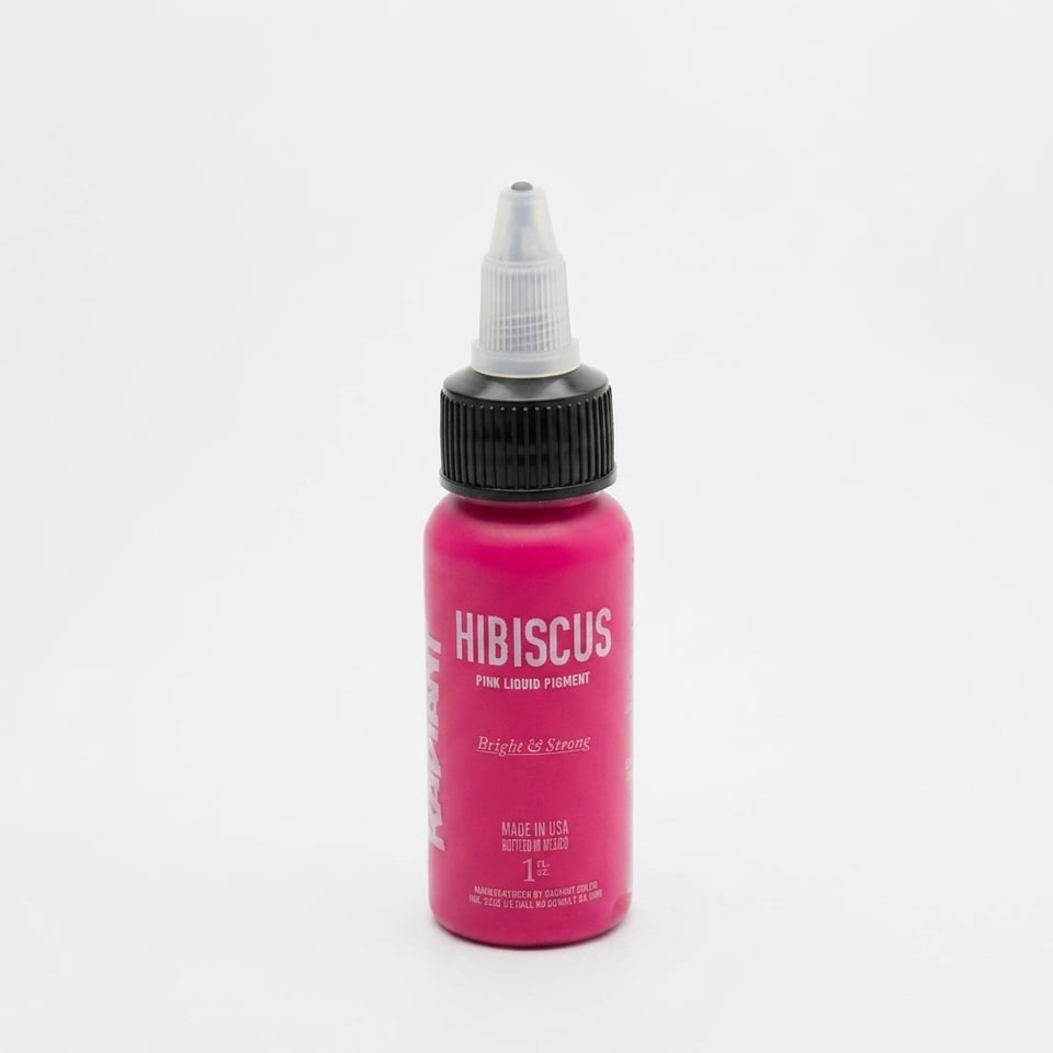 Radiant Colors Hibiscus Pembe Dövme Boyası 1oz - 30ml