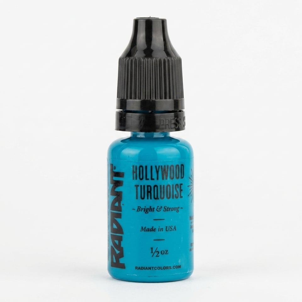 Radiant Colors Hollywood Turquoise Mavi Dövme Boyası 0,5oz - 15ml