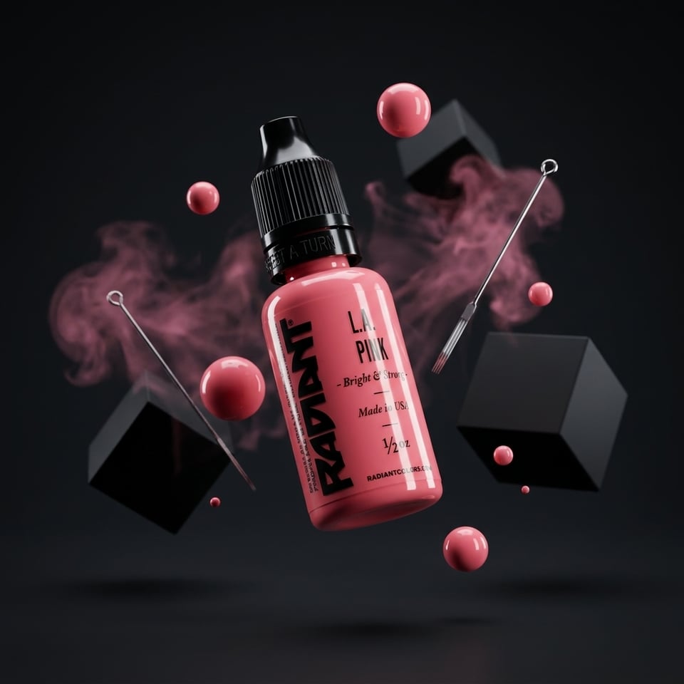 Radiant Colors LA Pink Pembe Dövme Boyası 0,5oz - 15ml