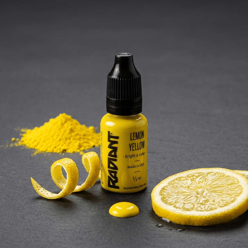 Lemon Yellow - Radiant Tattoo Dövme Boyası  - 0,5oz/15ml