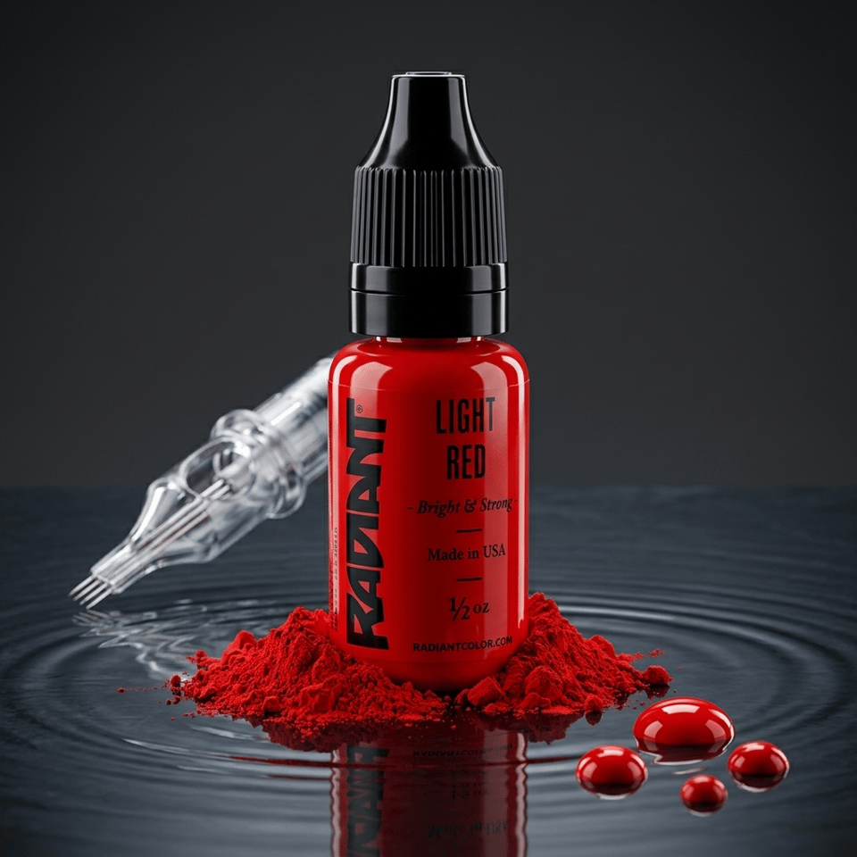 Radiant Colors Light Red Açık Kırmızı Dövme Boyası 1/2oz - 15ml