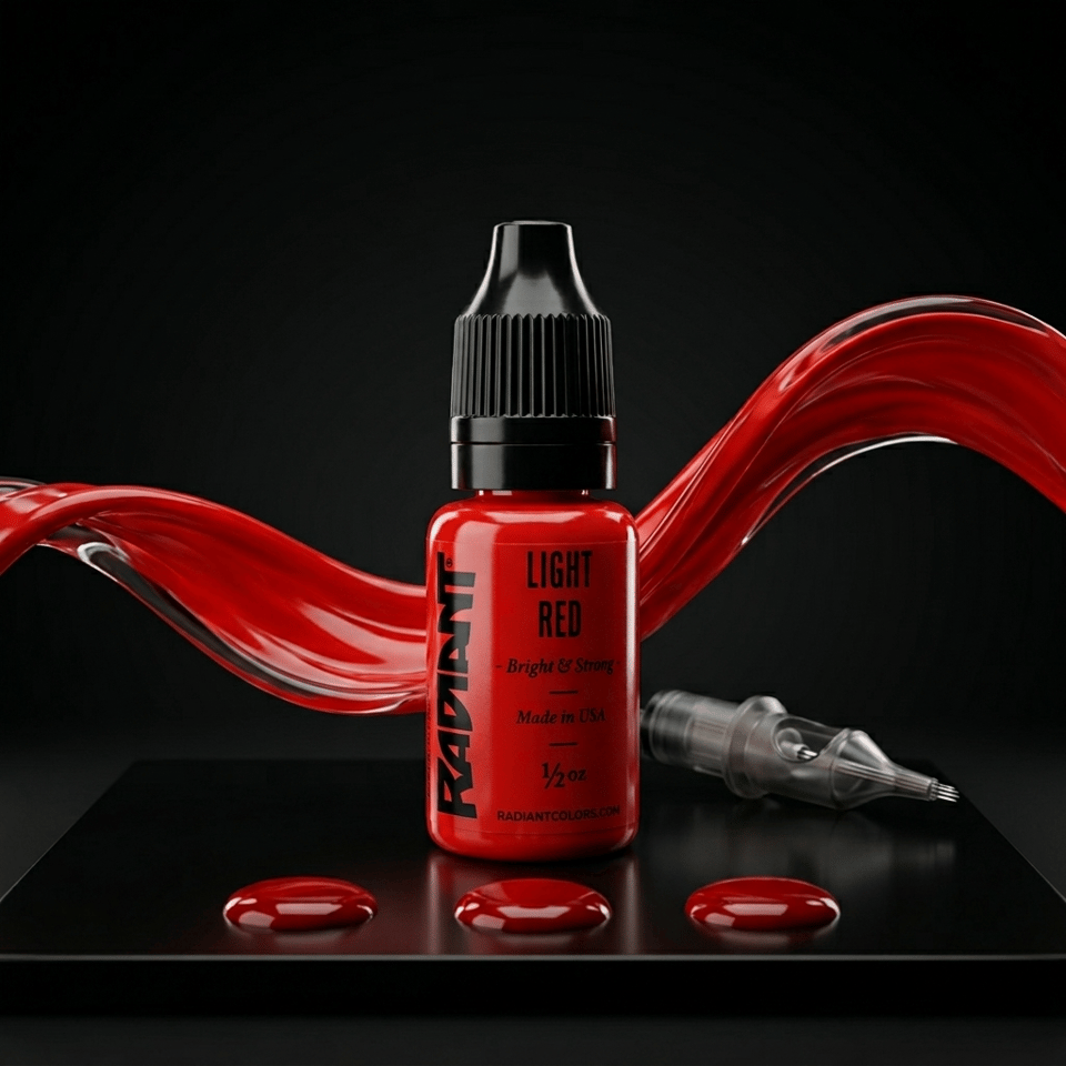 Radiant Colors Light Red Açık Kırmızı Dövme Boyası 1/2oz - 15ml