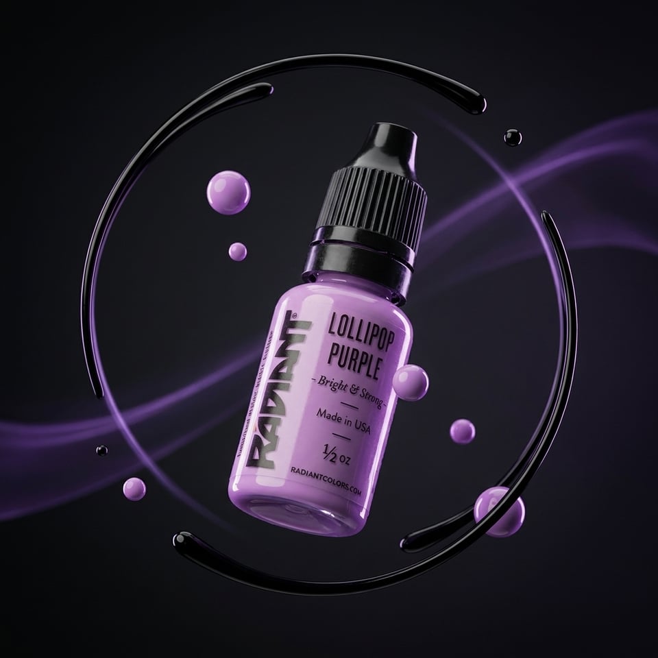 Radiant Colors Lollipop Purple Parlak Mor Dövme Boyası 1/2oz - 15ml