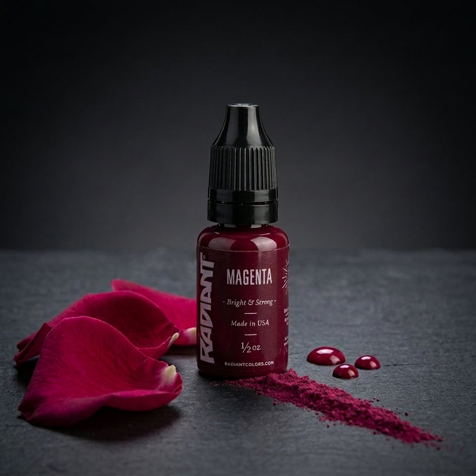 Radiant Colors Magenta Kırmızı Dövme Boyası 1/2oz - 15ml