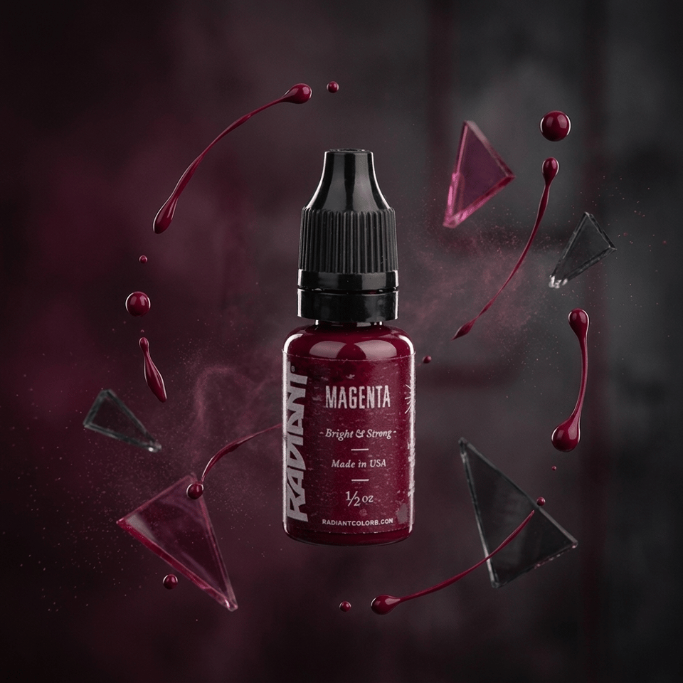 Radiant Colors Magenta Kırmızı Dövme Boyası 1/2oz - 15ml