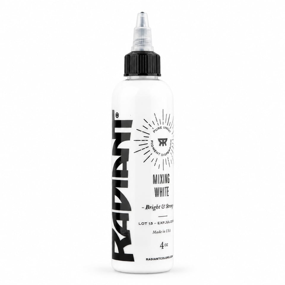 Radiant Colors Mixing White Beyaz Dövme Boyası 4oz - 120ml