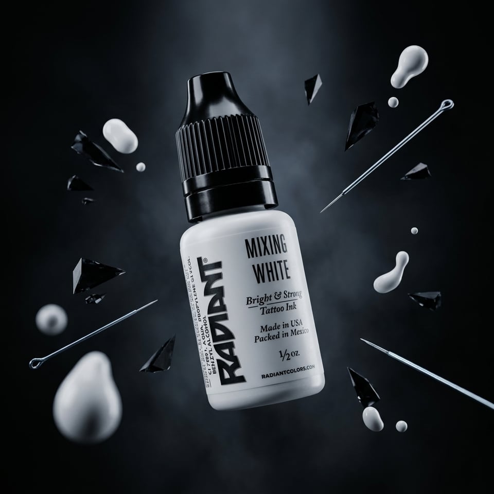 Radiant Colors Mixing White Beyaz Dövme Boyası 0,5oz - 15ml
