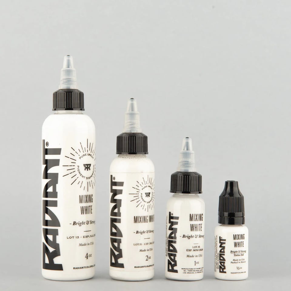 Radiant Colors Mixing White Beyaz Dövme Boyası 4oz - 120ml