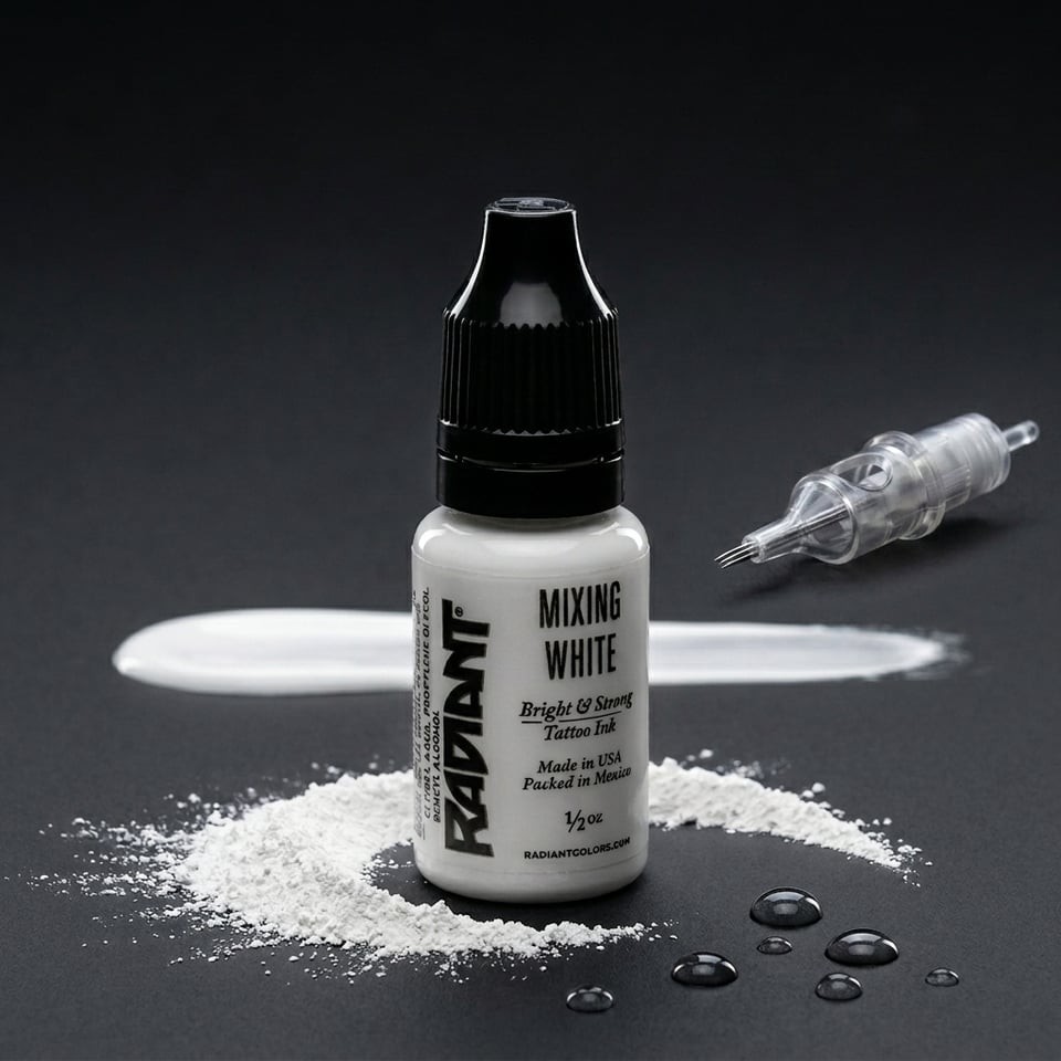Radiant Colors Mixing White Beyaz Dövme Boyası 0,5oz - 15ml