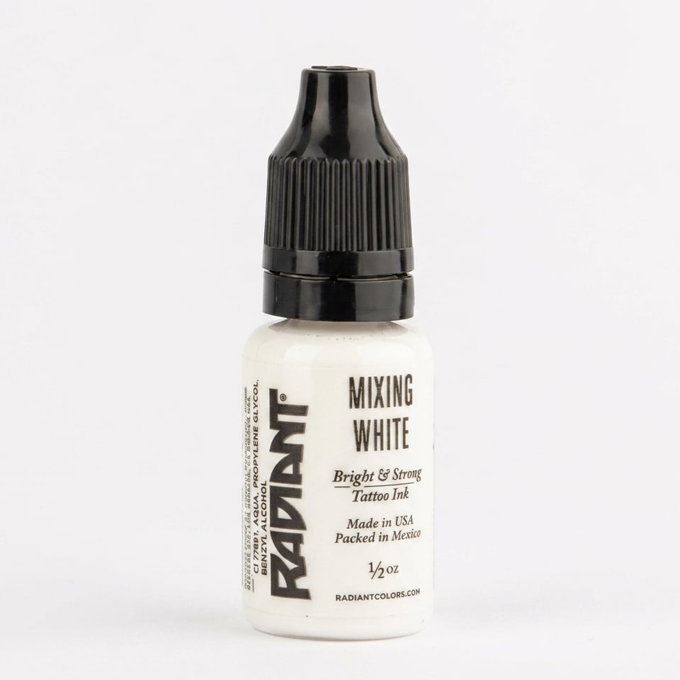 Radiant Colors Mixing White Beyaz Dövme Boyası 0,5oz - 15ml