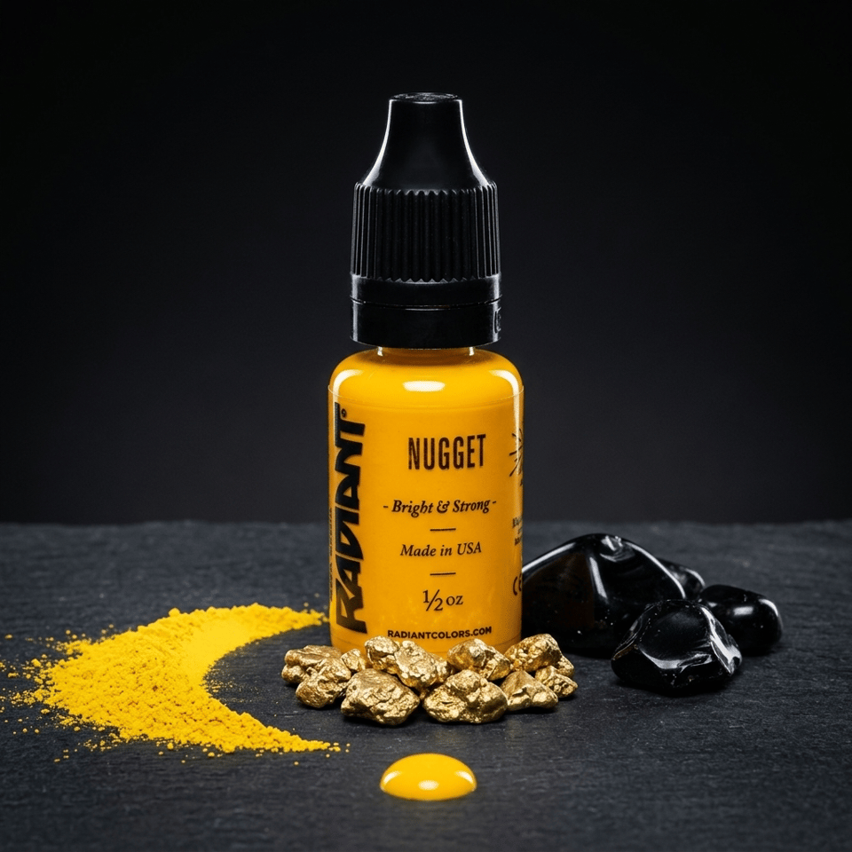 Radiant Colors Nugget Sarı Dövme Boyası 0,5oz - 15ml