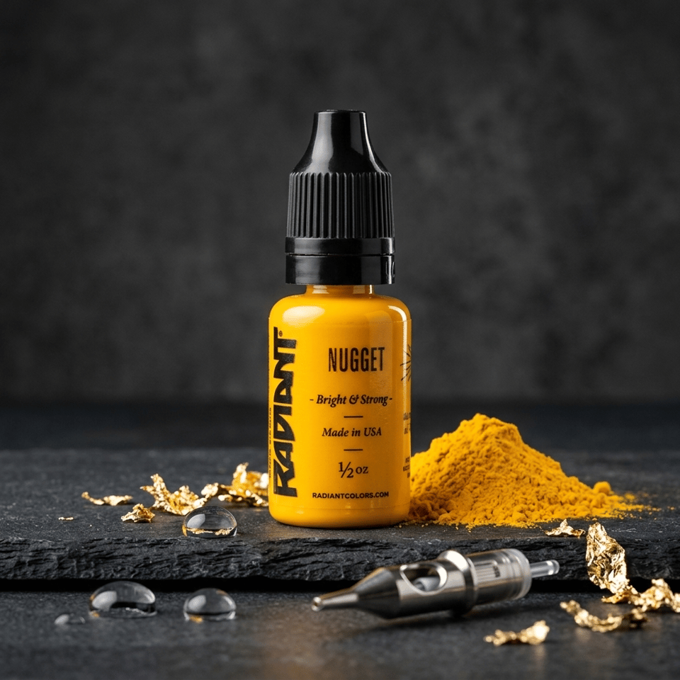 Radiant Colors Nugget Sarı Dövme Boyası 0,5oz - 15ml