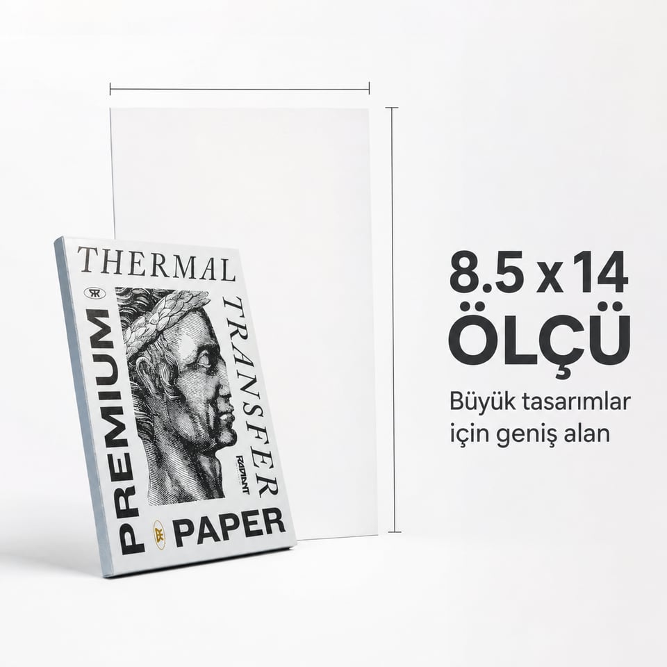 Radiant Colors Premium Termal Dövme Transfer Kağıdı 100'lü 8.5x14