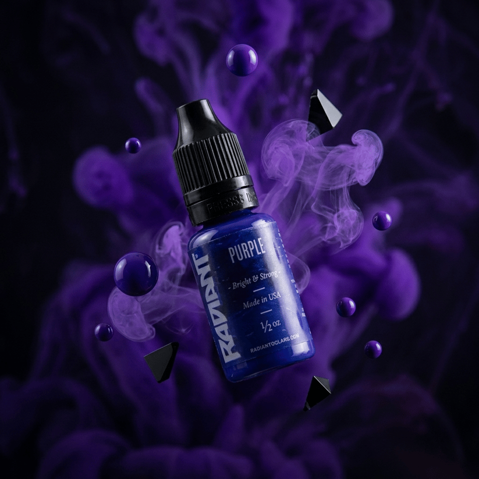 Radiant Colors Purple Mor Dövme Boyası 0,5oz - 15ml