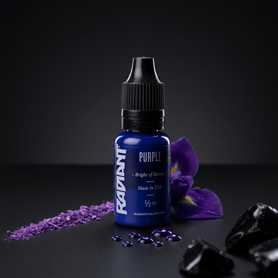 Radiant Colors Purple Mor Dövme Boyası 0,5oz - 15ml