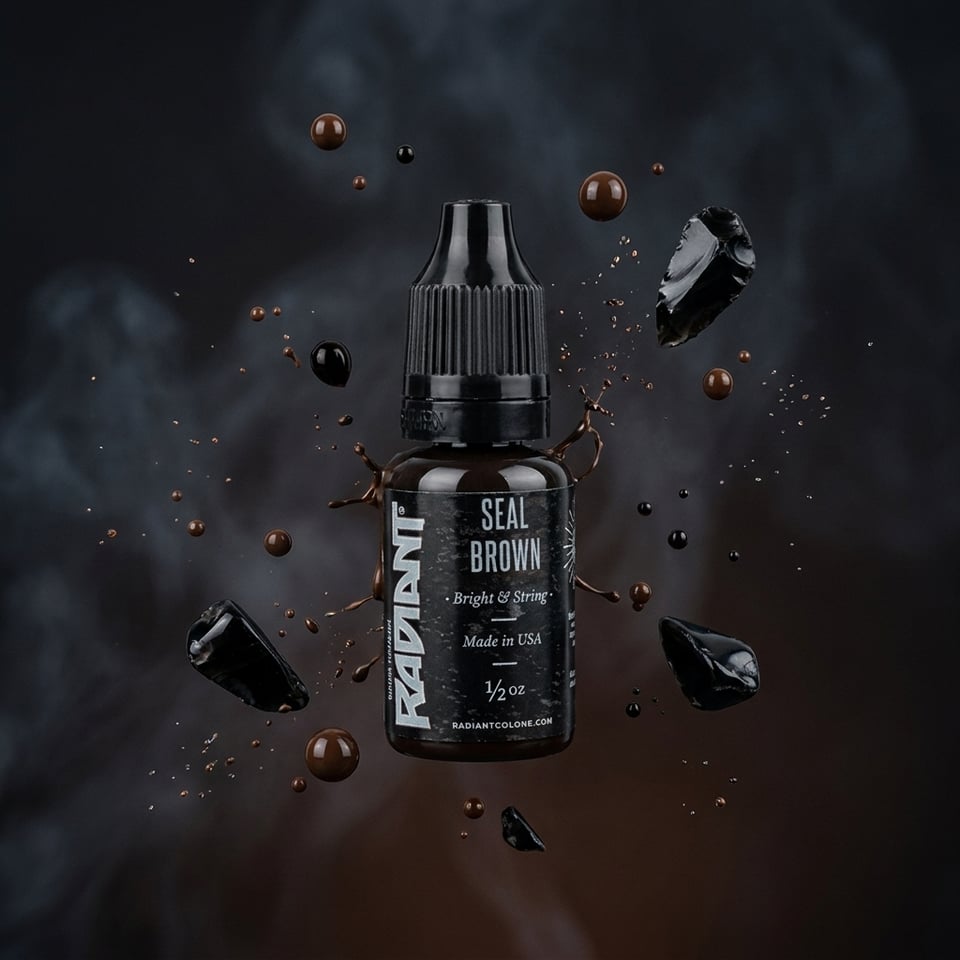 Radiant Colors Seal Brown Koyu Kahverengi Dövme Boyası 1/2oz - 15ml